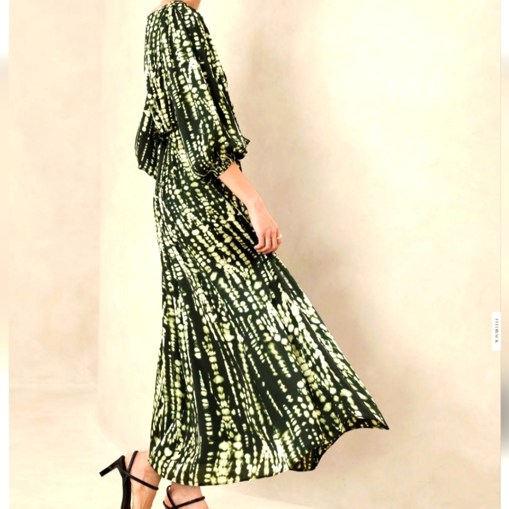 BANANA REPUBLIC BLOUSON MAXI DRESS - NWT, size Large